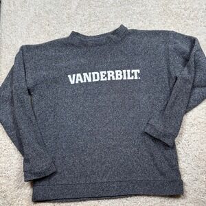 Woolly Threads Vanderbilt University Sweatshirt XL Gray Textured Pullover USA